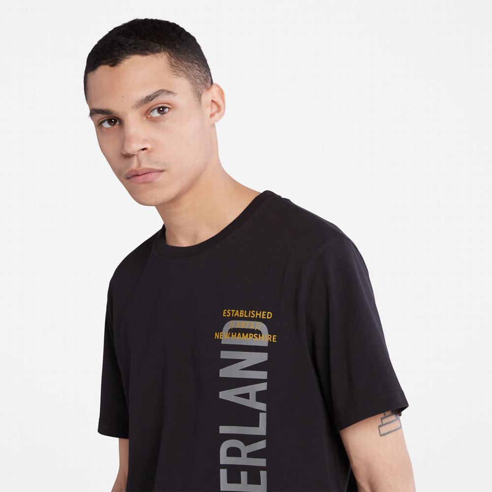 Timberland Side-logo Tişört Erkek Siyah | TR-2317N