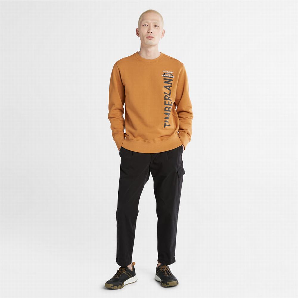 Timberland Side-logo Tişörtü Erkek Açık Kahverengi | TR-1386X