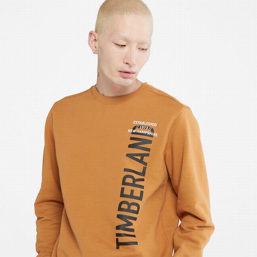 Timberland Side-logo Tişörtü Erkek Açık Kahverengi | TR-1386X