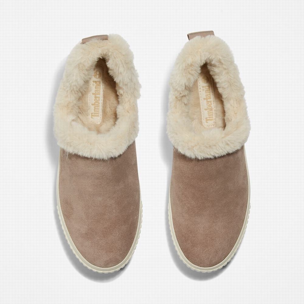 Timberland Skyla Bay Warm Astar Slip-Ons Kışlık Bot Kadın Açık Kahverengi | TR-4231F