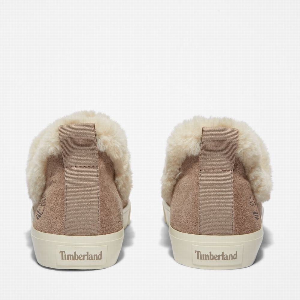 Timberland Skyla Bay Warm Astar Slip-Ons Kışlık Bot Kadın Açık Kahverengi | TR-4231F