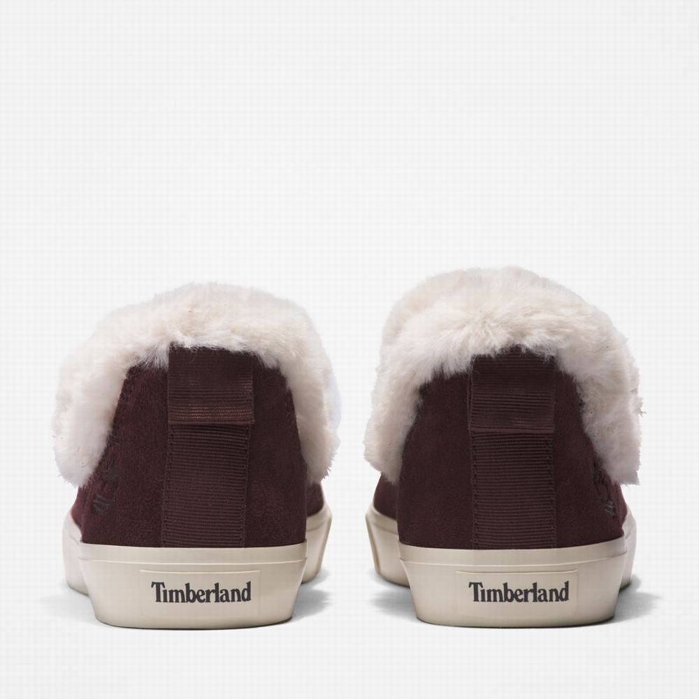 Timberland Skyla Bay Warm-Astar Slip-Ons Kışlık Bot Kadın Bordo | TR-5024D