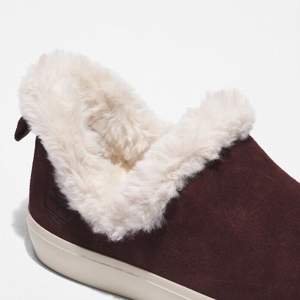 Timberland Skyla Bay Warm-Astar Slip-Ons Kışlık Bot Kadın Bordo | TR-5024D