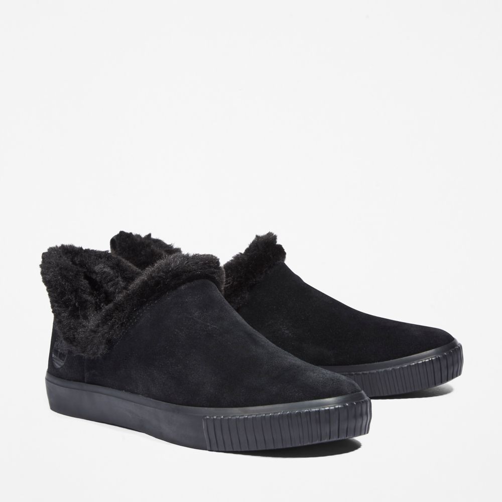 Timberland Skyla Bay Warm-Astar Slip-Ons Kışlık Bot Kadın Siyah | TR-6123S