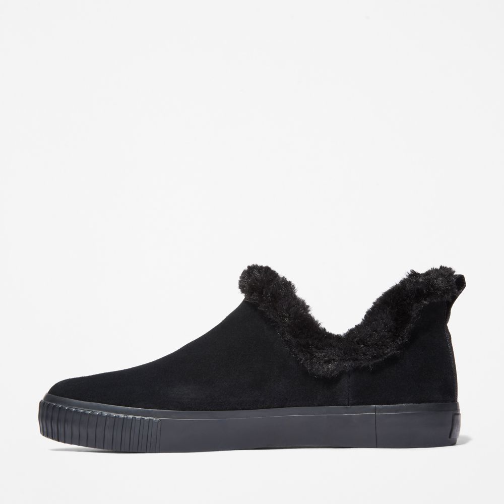 Timberland Skyla Bay Warm-Astar Slip-Ons Kışlık Bot Kadın Siyah | TR-6123S