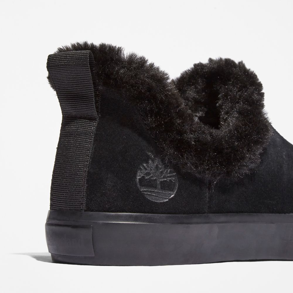 Timberland Skyla Bay Warm-Astar Slip-Ons Kışlık Bot Kadın Siyah | TR-6123S