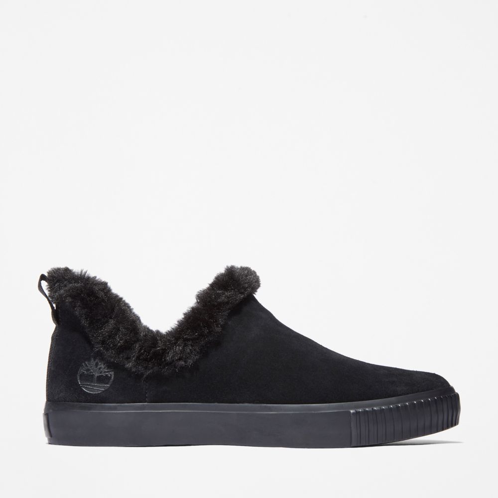 Timberland Skyla Bay Warm-Astar Slip-Ons Kışlık Bot Kadın Siyah | TR-6123S