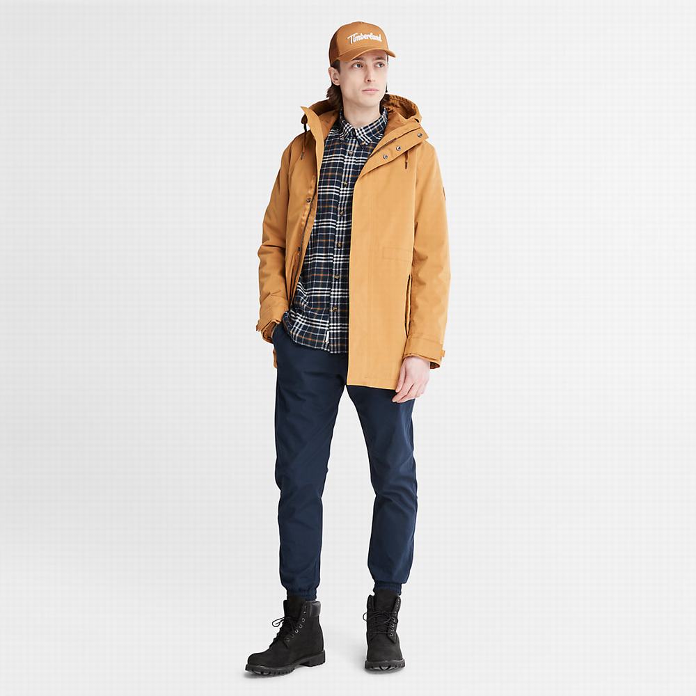 Timberland Snowdon Peak 3-in-1 DryVent™ Parka Ceketler Erkek Açık Kahverengi | TR-6804H