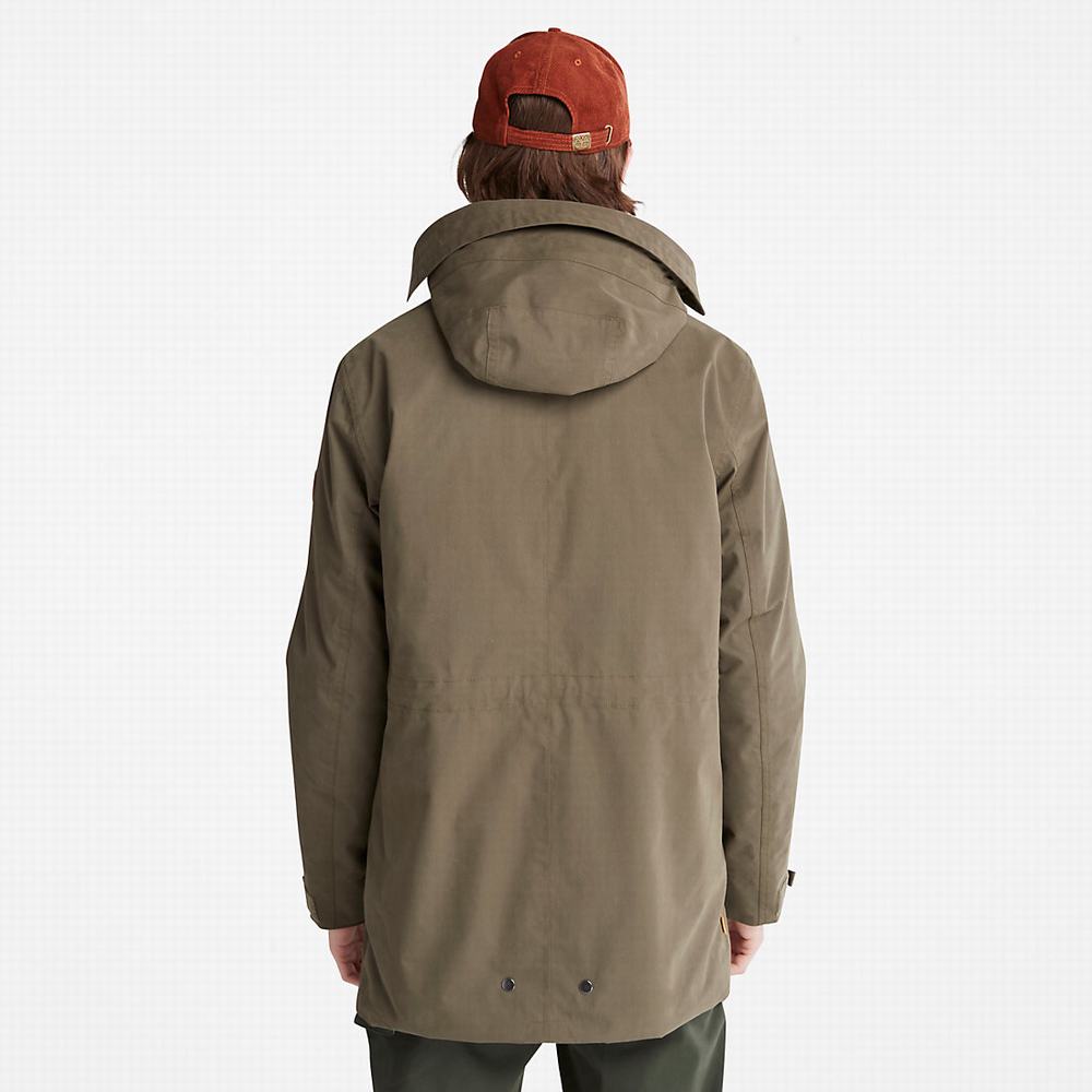 Timberland Snowdon Peak 3-in-1 Waterproof Parka Ceketler Erkek Yeşil | TR-3549G