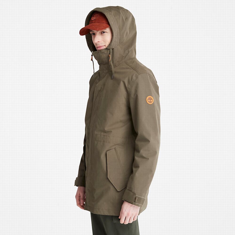 Timberland Snowdon Peak 3-in-1 Waterproof Parka Ceketler Erkek Yeşil | TR-3549G