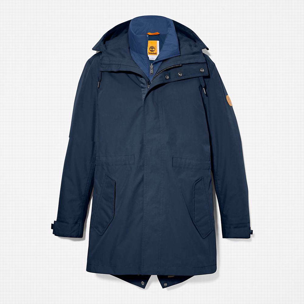 Timberland Snowdon Peak 3-in-1 Waterproof Parka Ceketler Erkek Lacivert | TR-9765F