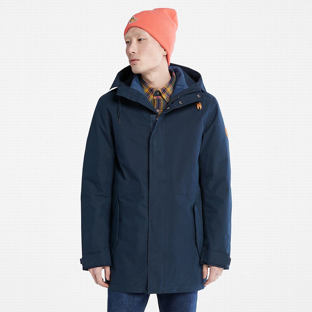 Timberland Snowdon Peak 3-in-1 Waterproof Parka Ceketler Erkek Lacivert | TR-9765F