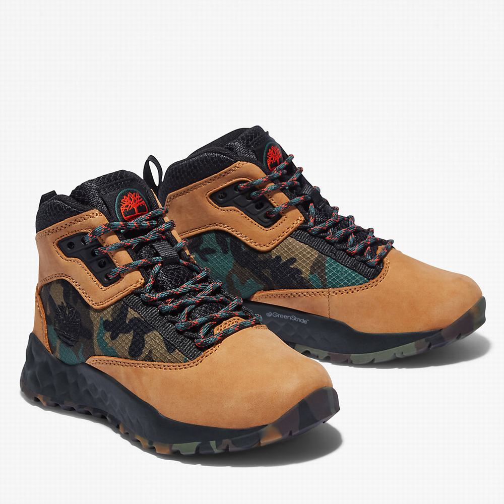 Timberland Solar Wave GreenStride™ Hiker Yürüyüş Botu Çocuk Sarı | TR-0963Y