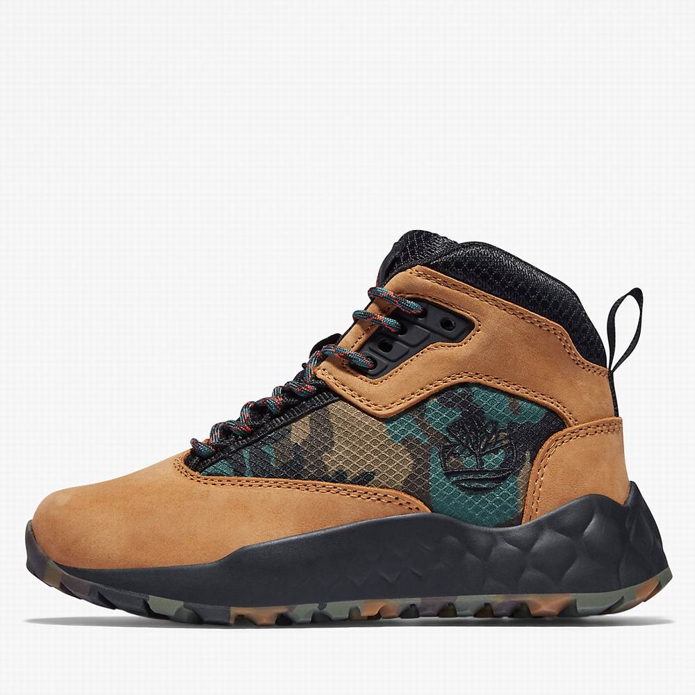 Timberland Solar Wave GreenStride™ Hiker Yürüyüş Botu Çocuk Sarı | TR-0963Y