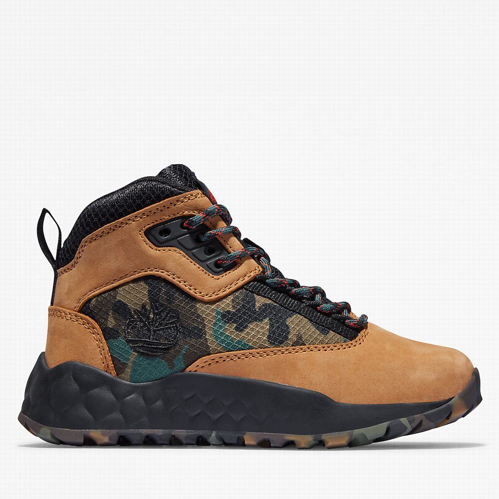 Timberland Solar Wave GreenStride™ Hiker Yürüyüş Botu Çocuk Sarı | TR-0963Y