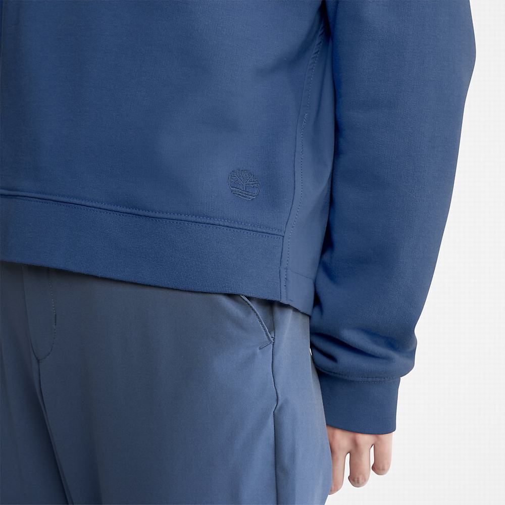 Timberland Solid-colour Kapüşonlu Sweatshirt Kadın Koyu Mavi | TR-0819G