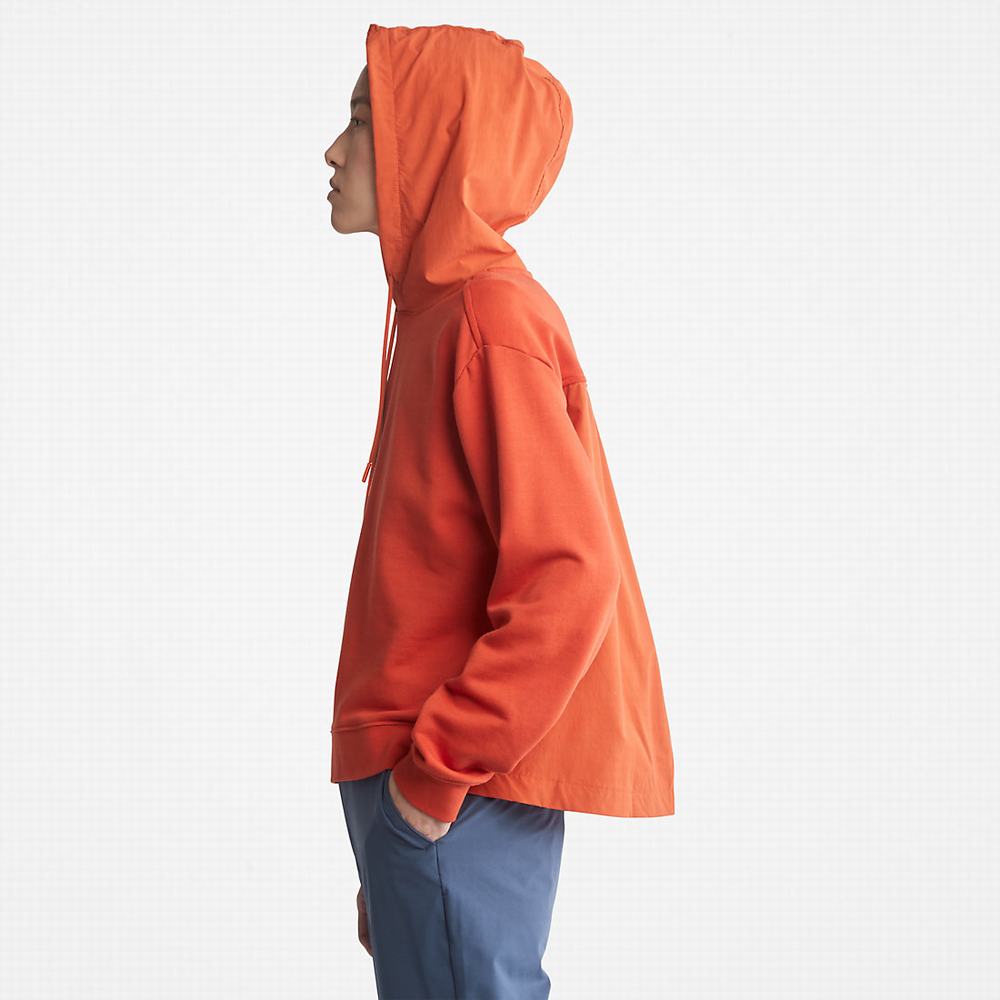 Timberland Solid-colour Kapüşonlu Sweatshirt Kadın Turuncu | TR-0965H