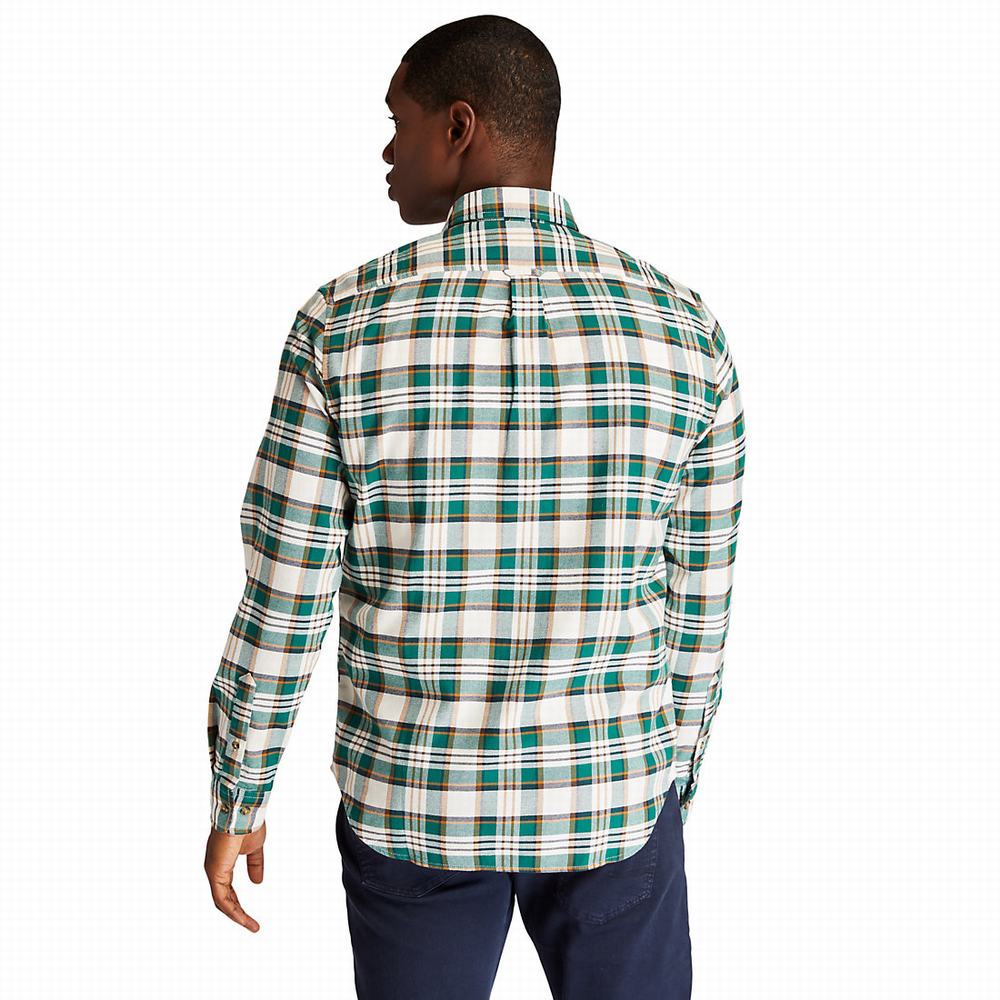Timberland SolucellAir™ Tartan Gömlek Erkek Yeşil | TR-0951D