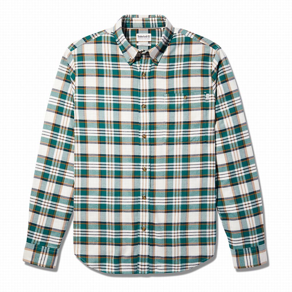 Timberland SolucellAir™ Tartan Gömlek Erkek Yeşil | TR-0951D