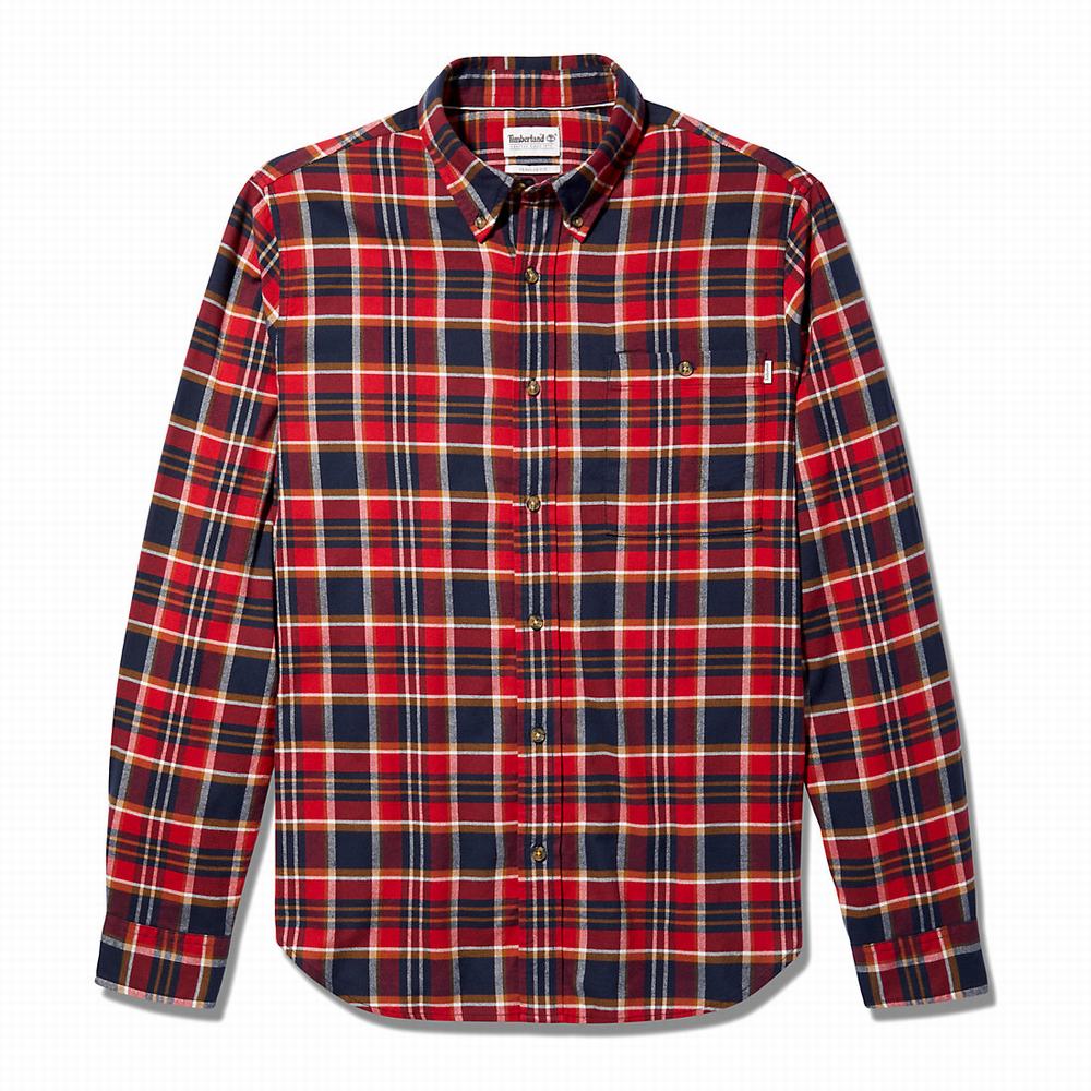 Timberland SolucellAir™ Tartan Gömlek Erkek Kırmızı | TR-1472S