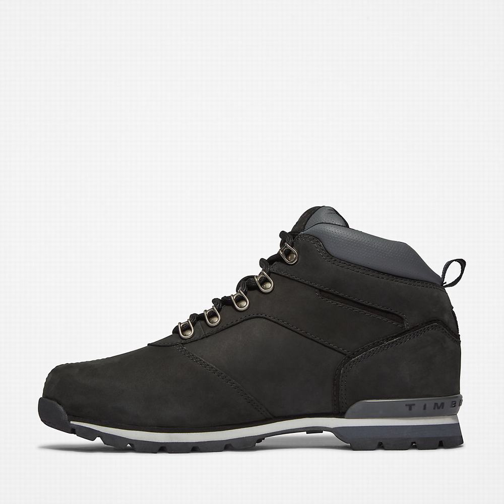 Timberland Splitrock Nubuck Mid Hiker Yürüyüş Botu Erkek Siyah | TR-7190Q