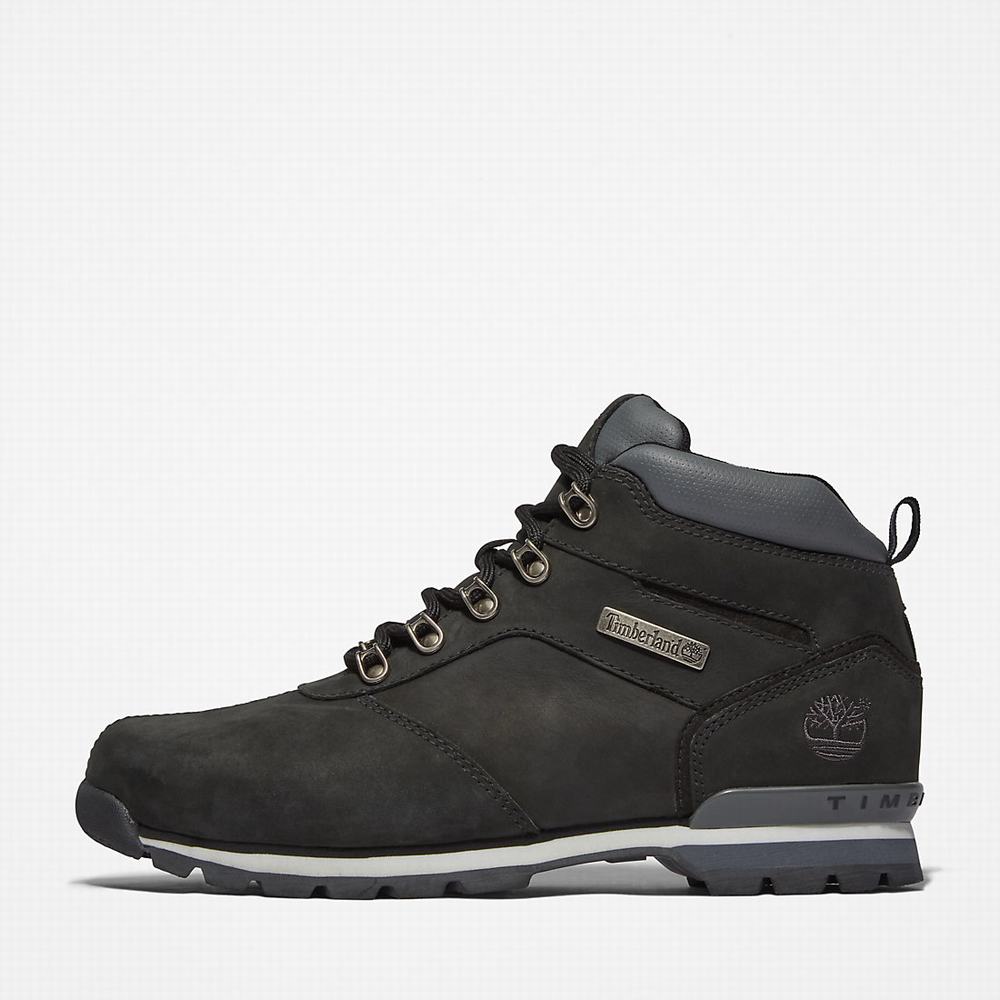 Timberland Splitrock Nubuck Mid Hiker Yürüyüş Botu Erkek Siyah | TR-7190Q