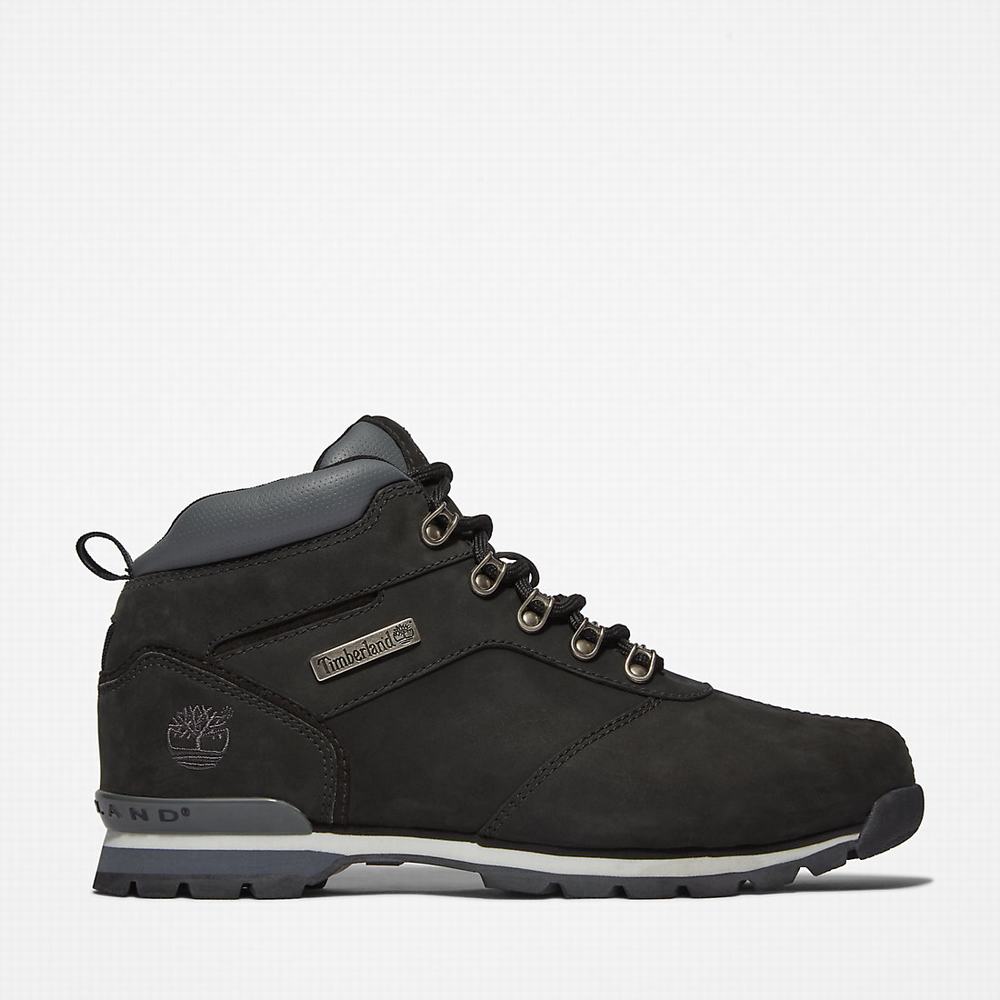 Timberland Splitrock Nubuck Mid Hiker Yürüyüş Botu Erkek Siyah | TR-7190Q