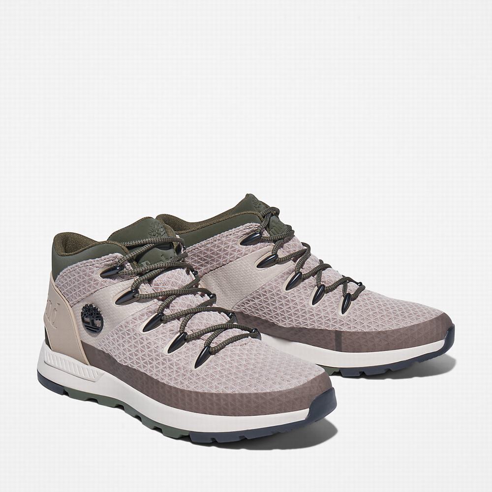 Timberland Sprint Trekker Mid Hiker Spor Ayakkabı Erkek Bej Rengi | TR-6892J