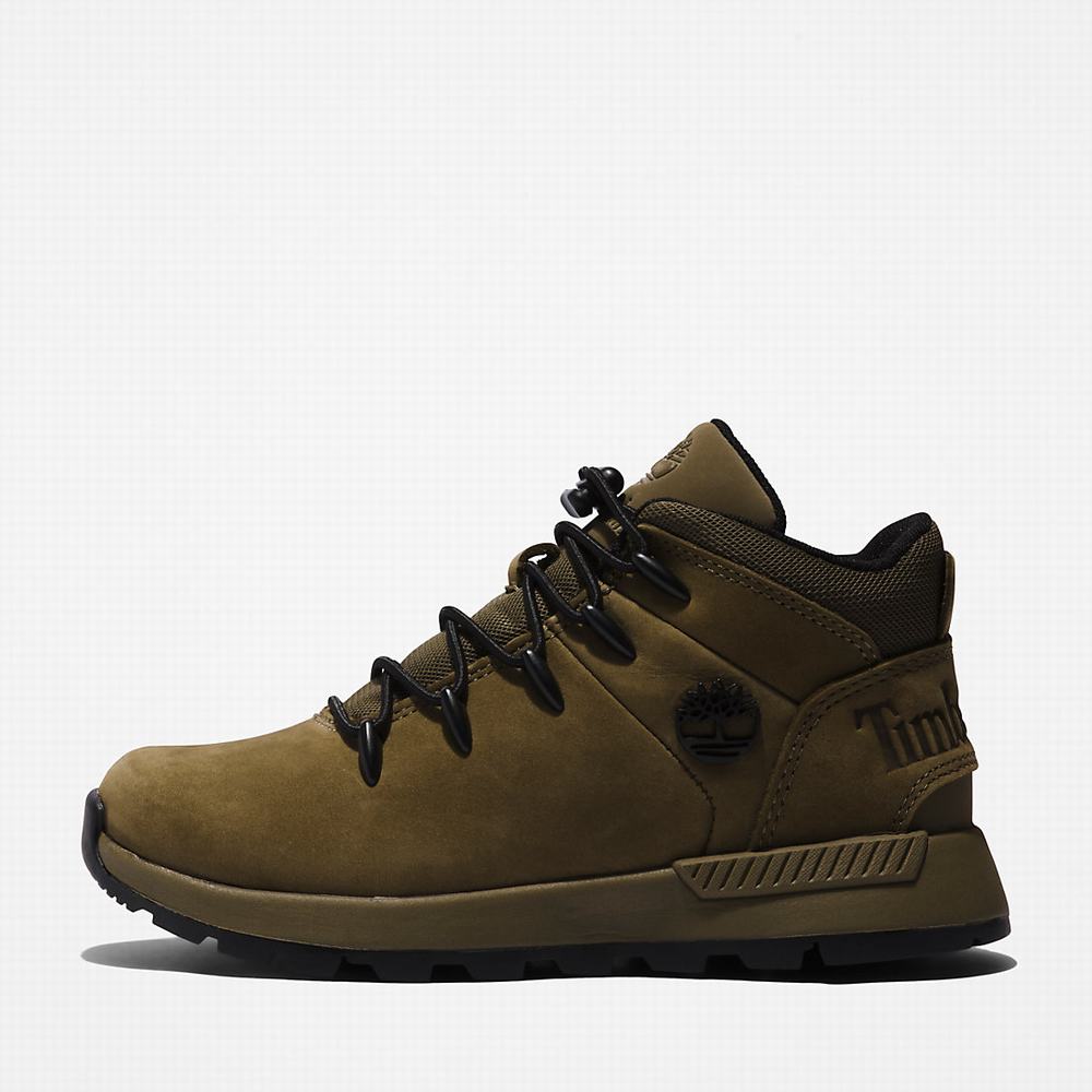 Timberland Sprint Trekker Mid Yürüyüş Botu Çocuk Yeşil | TR-0491M