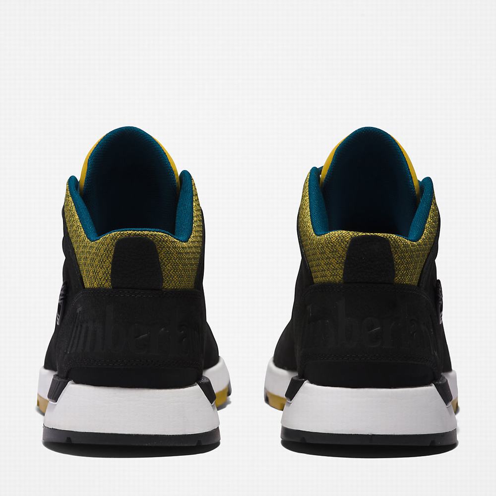Timberland Sprint Trekker Mid Yürüyüş Botu Erkek Siyah Sarı | TR-0943L