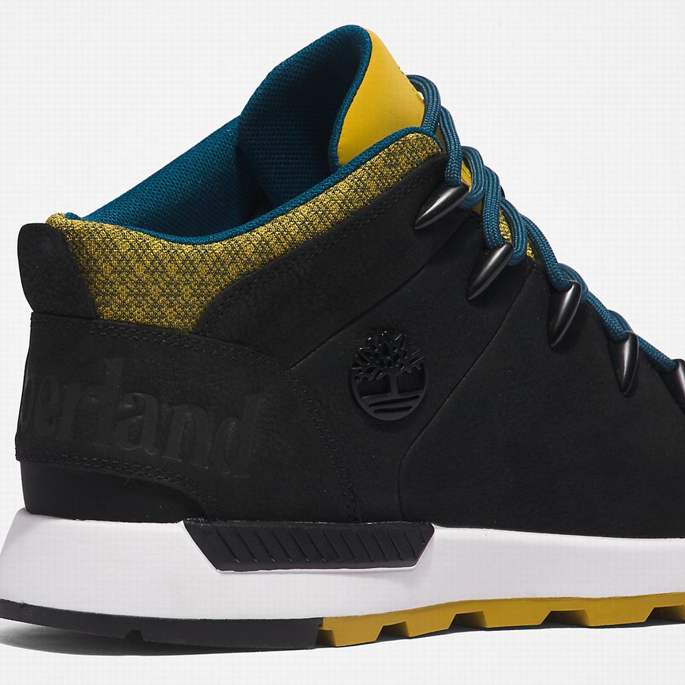 Timberland Sprint Trekker Mid Yürüyüş Botu Erkek Siyah Sarı | TR-0943L
