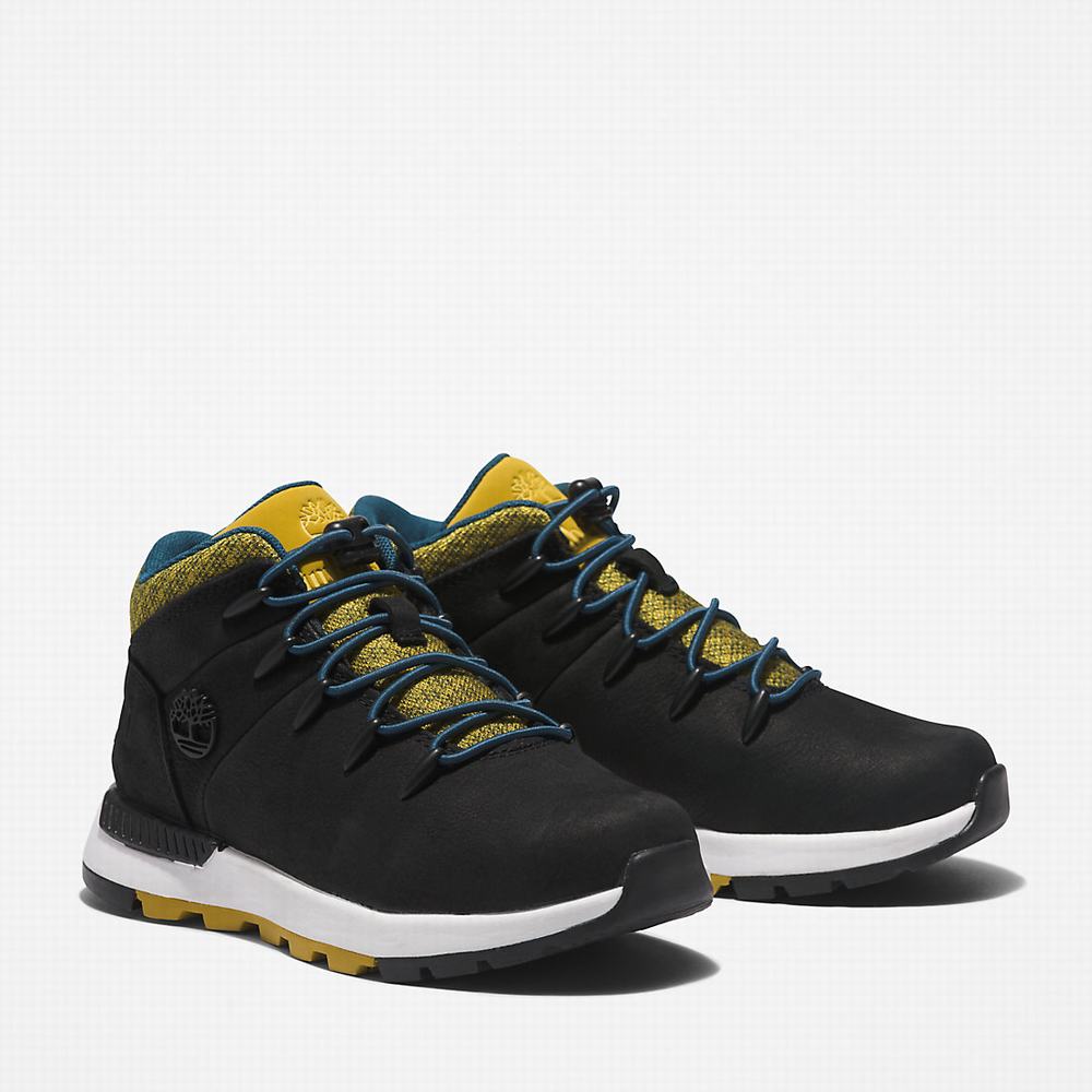 Timberland Sprint Trekker Mid Yürüyüş Botu Çocuk Siyah | TR-6537N