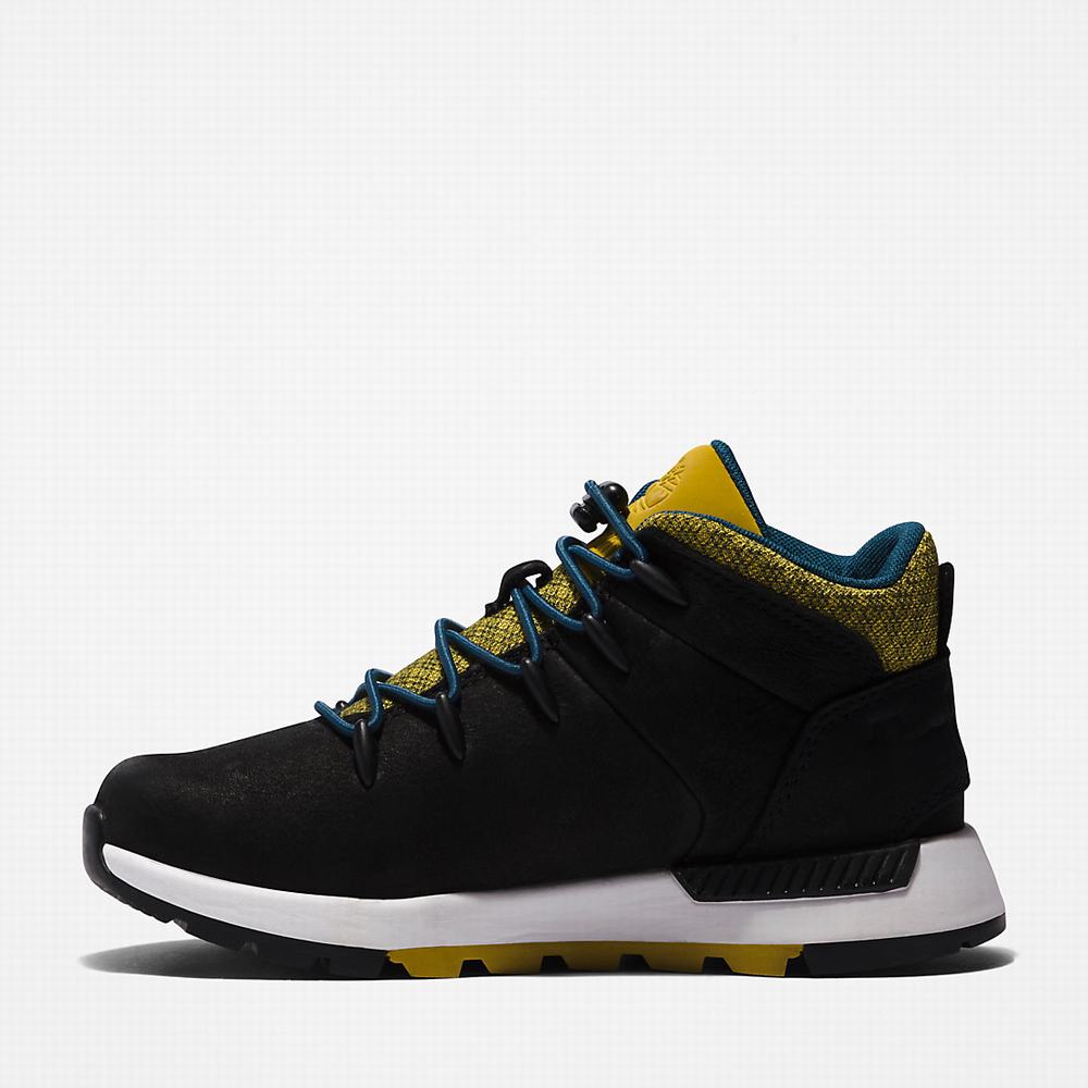 Timberland Sprint Trekker Mid Yürüyüş Botu Çocuk Siyah | TR-6537N