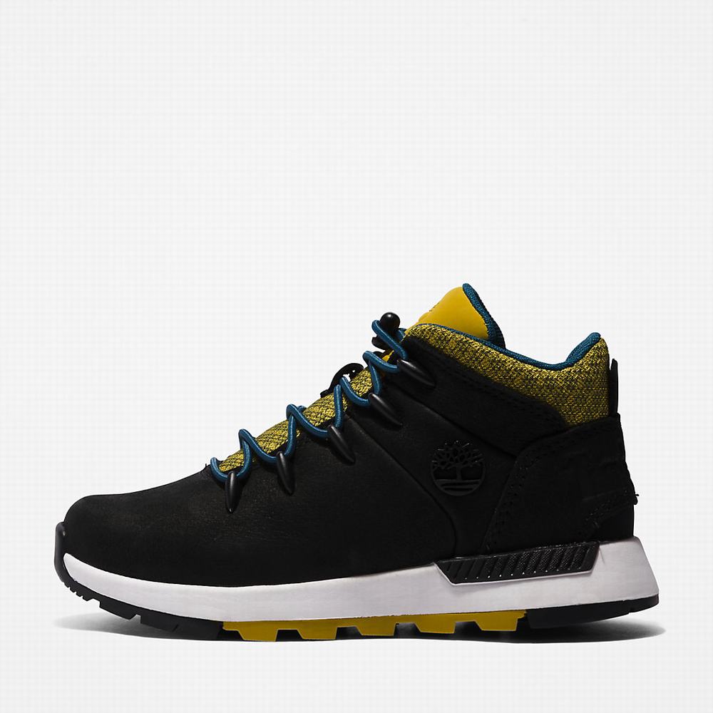 Timberland Sprint Trekker Mid Yürüyüş Botu Çocuk Siyah | TR-6537N
