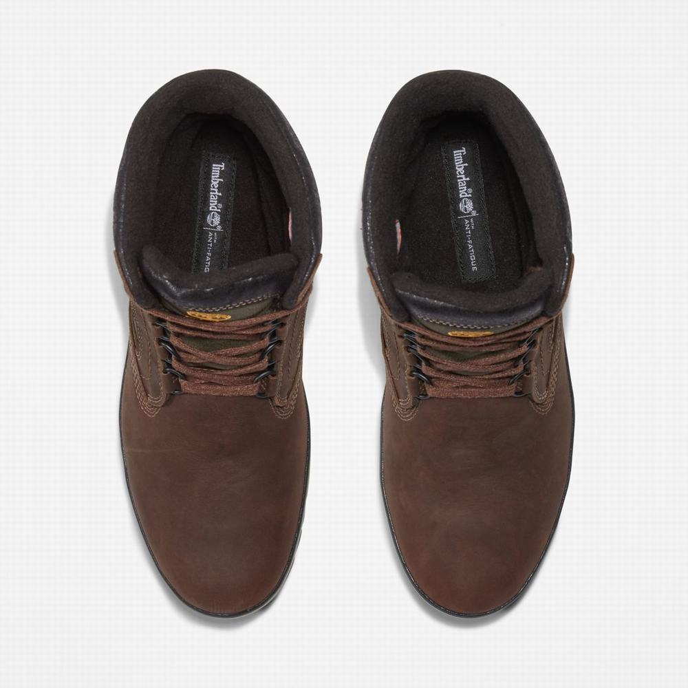 Timberland Spruce Mountain Waterproof Warm-Astar Kışlık Bot Erkek Koyu Kahverengi | TR-8740H