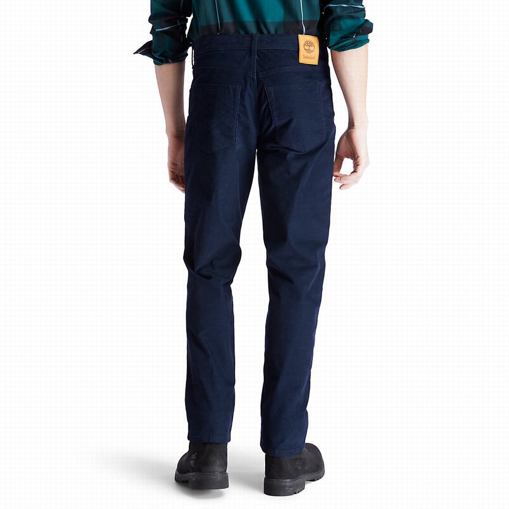 Timberland Squam Lake Corduroy Pantolon Erkek Lacivert | TR-2971Q