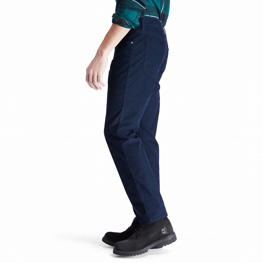 Timberland Squam Lake Corduroy Pantolon Erkek Lacivert | TR-2971Q