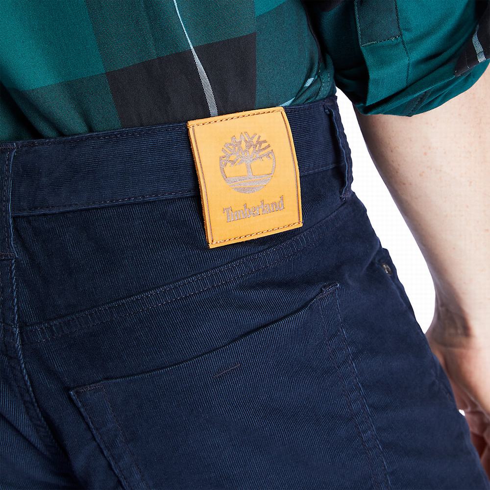 Timberland Squam Lake Corduroy Pantolon Erkek Lacivert | TR-2971Q