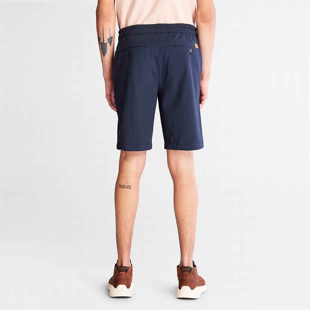 Timberland Squam Lake Seersucker Şort Erkek Lacivert | TR-7260V