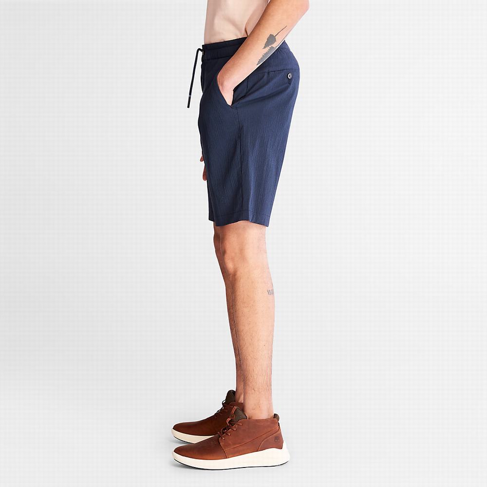 Timberland Squam Lake Seersucker Şort Erkek Lacivert | TR-7260V
