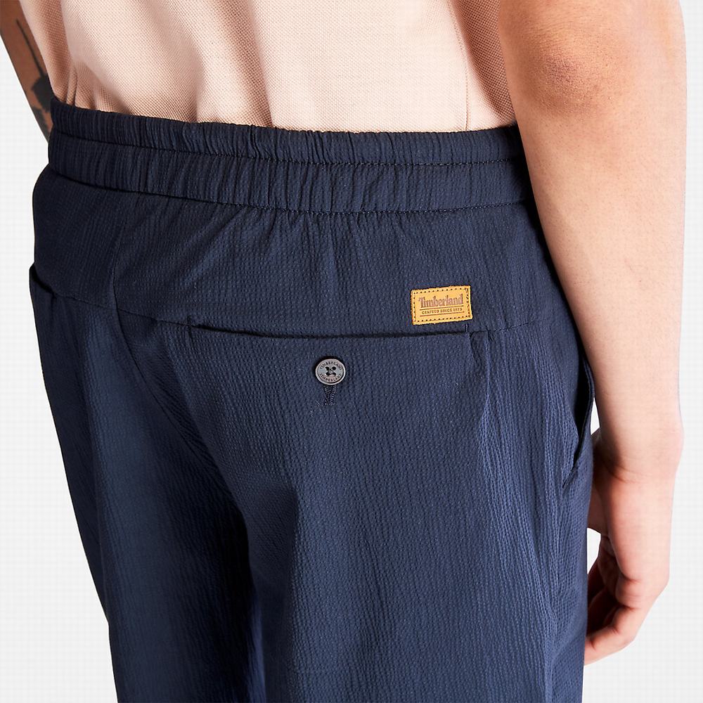 Timberland Squam Lake Seersucker Şort Erkek Lacivert | TR-7260V