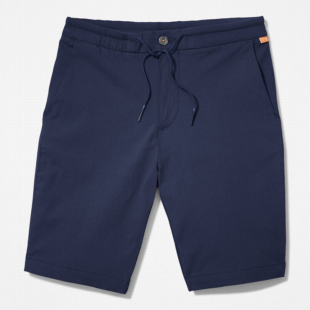Timberland Squam Lake Seersucker Şort Erkek Lacivert | TR-7260V