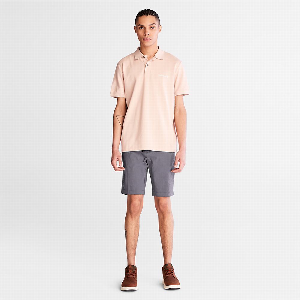Timberland Squam Lake Seersucker Şort Erkek Koyu Gri | TR-8604C