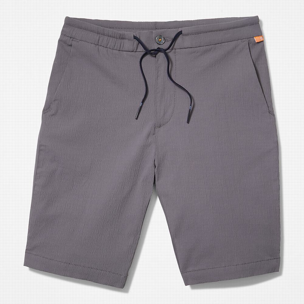 Timberland Squam Lake Seersucker Şort Erkek Koyu Gri | TR-8604C