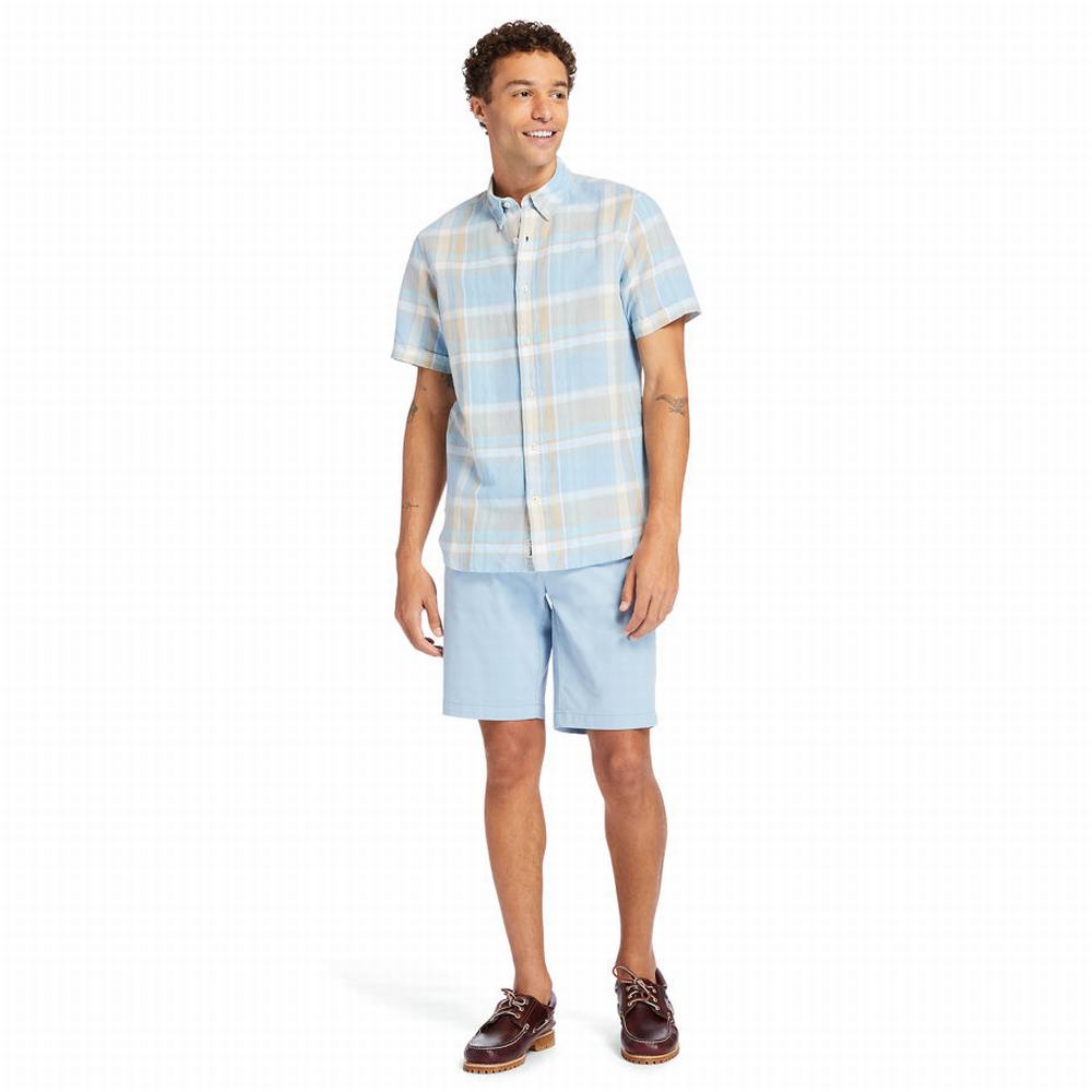 Timberland Squam Lake Stretch Chino Şort Erkek Mavi | TR-0351P