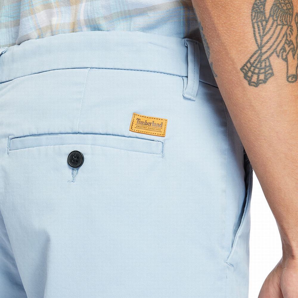 Timberland Squam Lake Stretch Chino Şort Erkek Mavi | TR-0351P