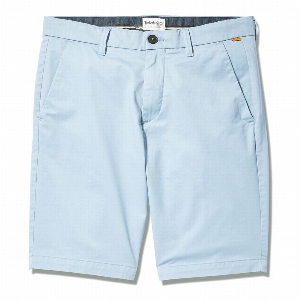 Timberland Squam Lake Stretch Chino Şort Erkek Mavi | TR-0351P