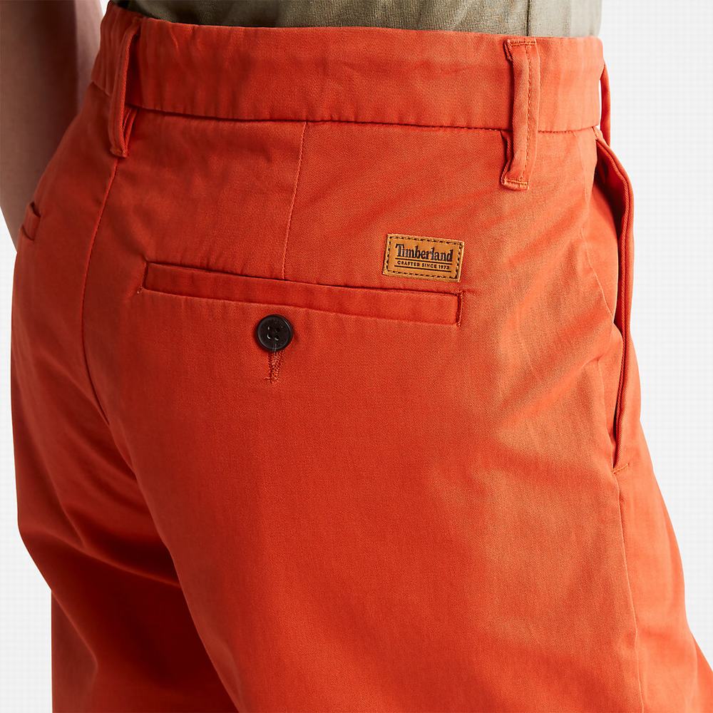 Timberland Squam Lake Stretch Chino Şort Erkek Turuncu | TR-0486E