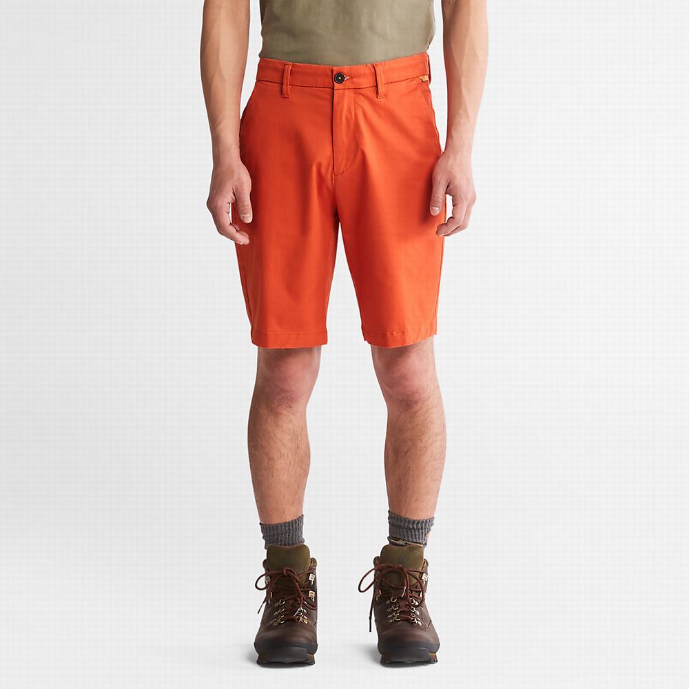Timberland Squam Lake Stretch Chino Şort Erkek Turuncu | TR-0486E