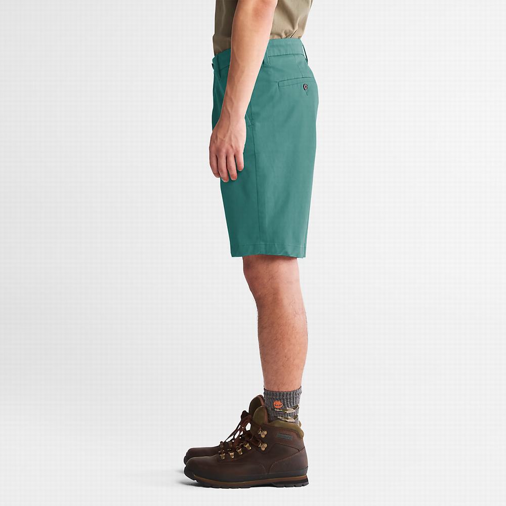 Timberland Squam Lake Stretch Chino Şort Erkek Yeşil | TR-1645R